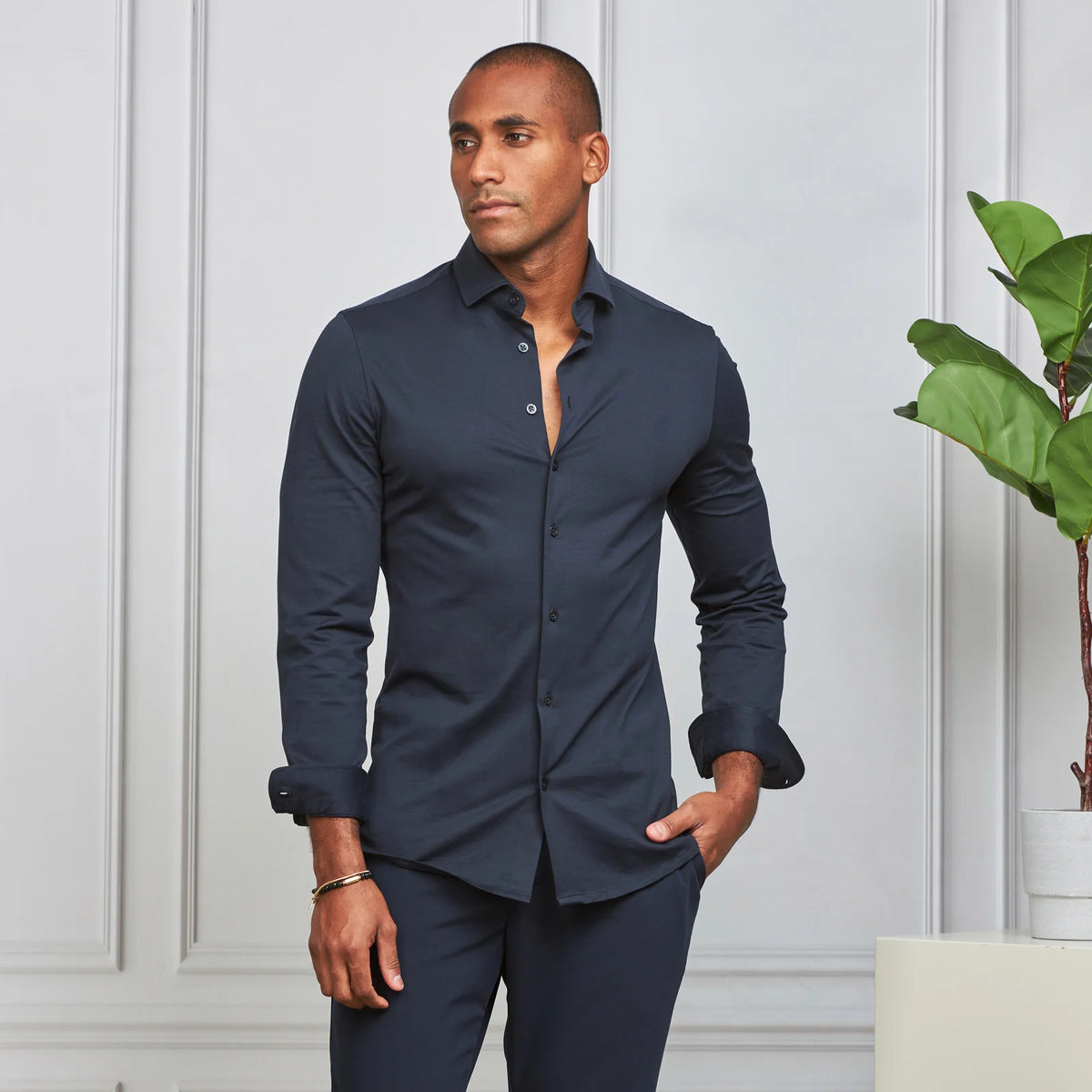 Camisa elástica fácil de passar Zolf