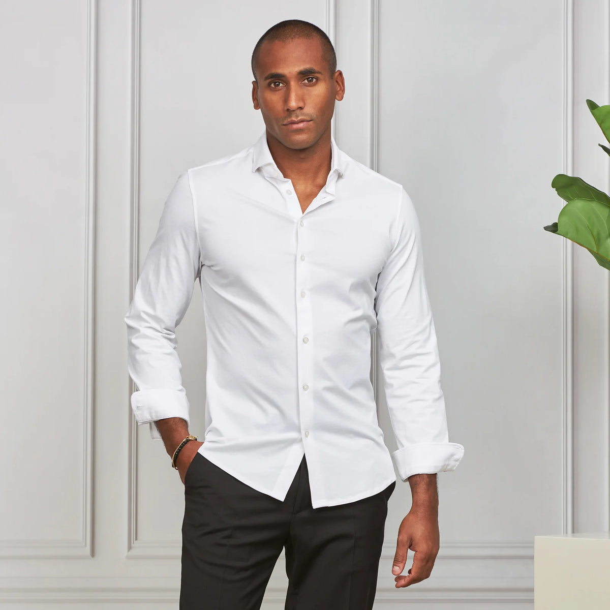 Camisa elástica fácil de passar Zolf