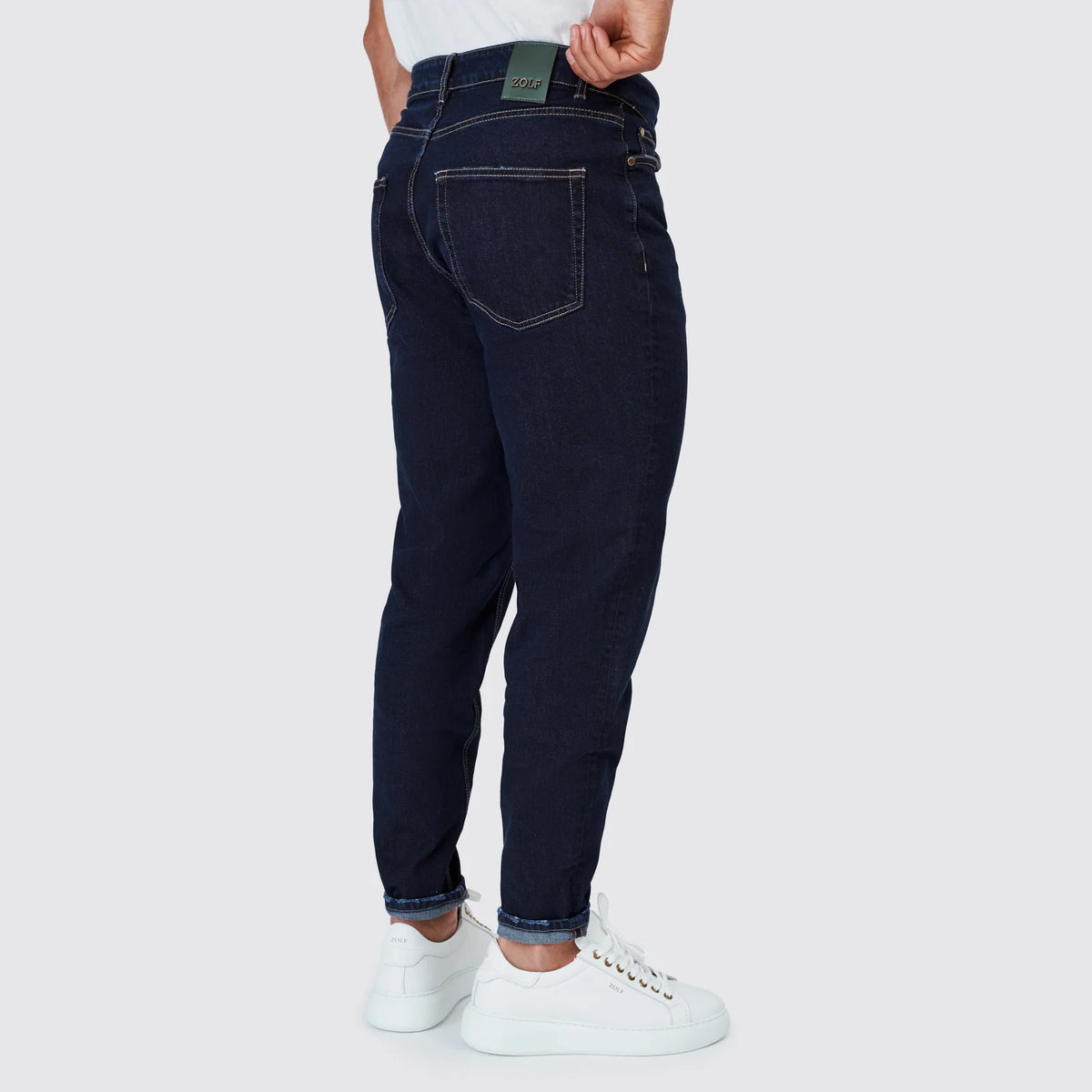 Zolf jeans escura cônico