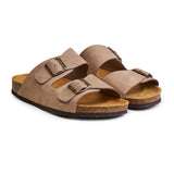 Taupe Buckle Sandals Zolf