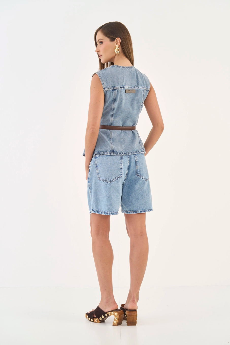 Colete Jeans Ajustado Colcci