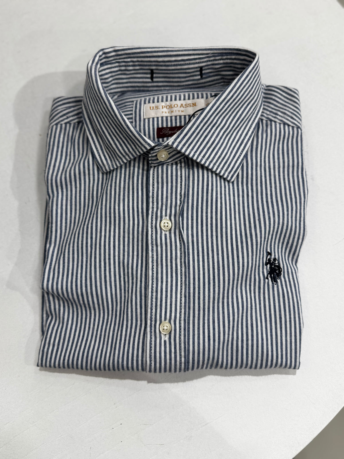 Camisola de manga comprida às riscas para homem US Polo Assn.