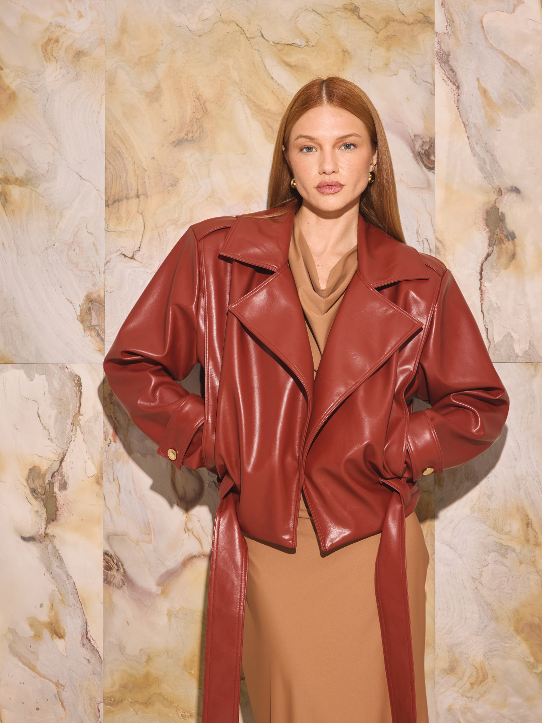 PU Leather Perfecto Jacket Lança Perfume
