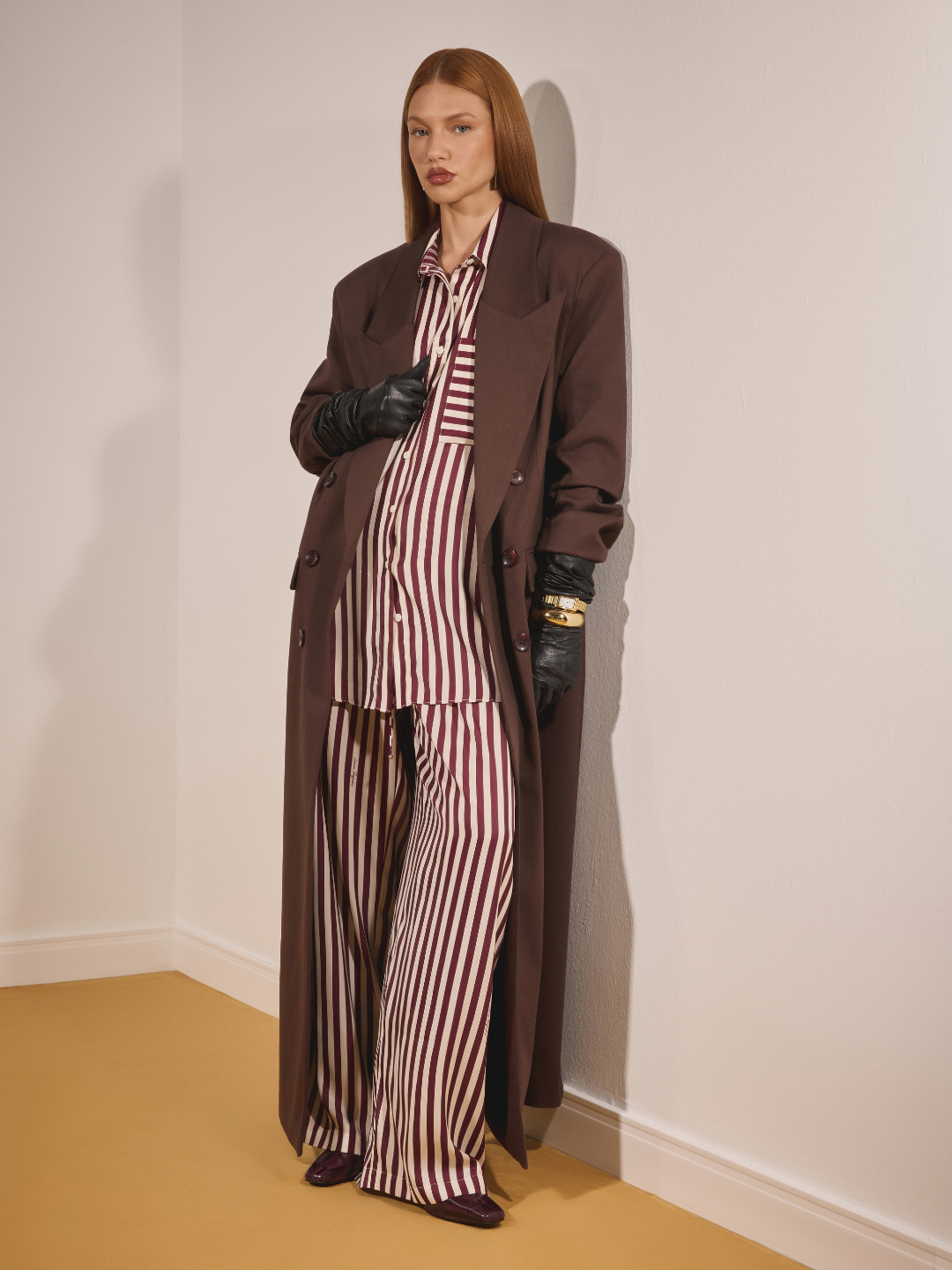 Printed Satin Long-Sleeve Shirt Lança Perfume