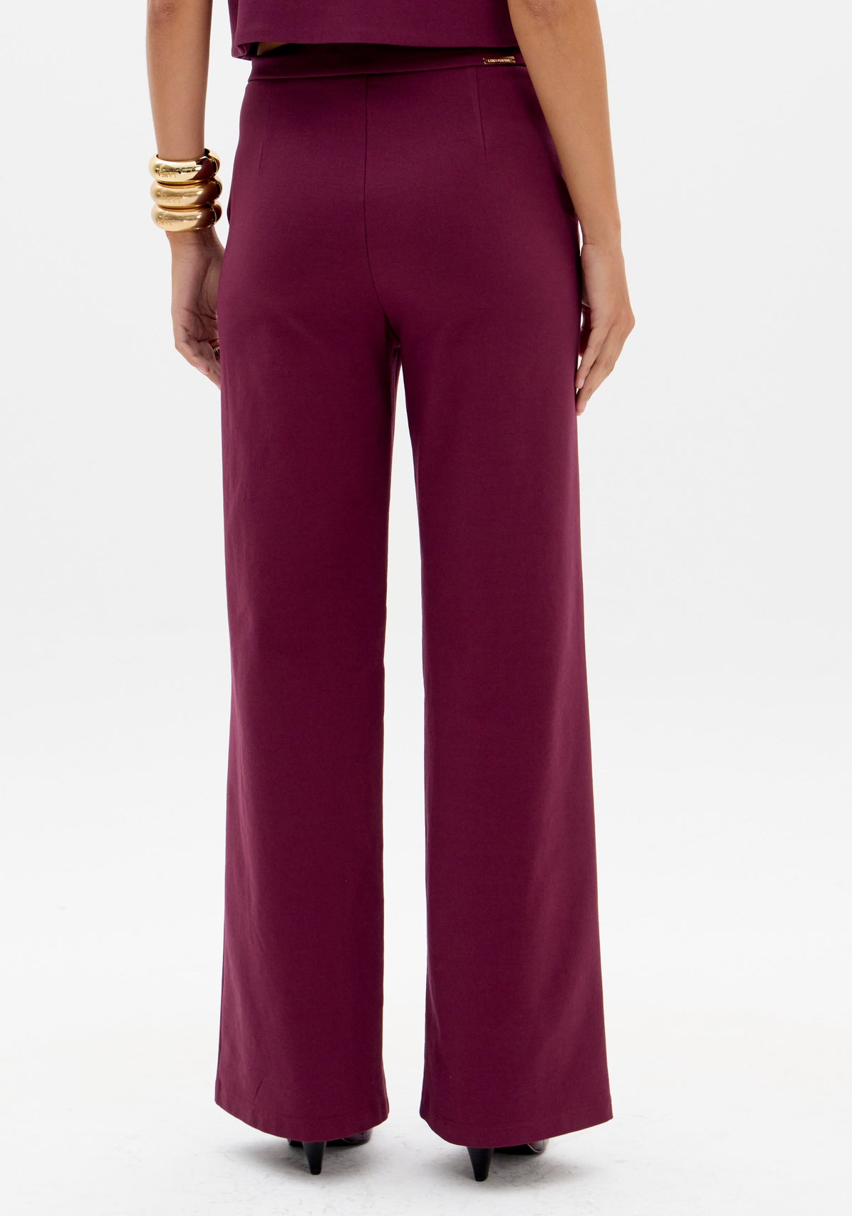 Mid-Rise Heavy Knit Wide-Leg Trousers Lança Perfume