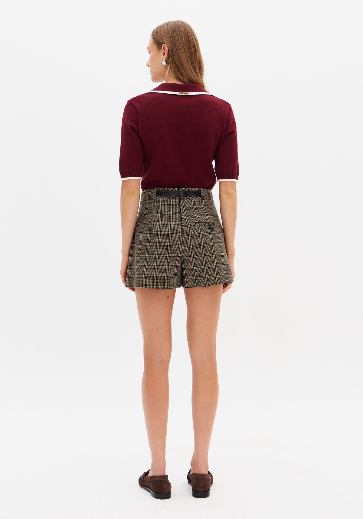 Lança Perfume Ribbed Knit Polo Top Lança Perfume