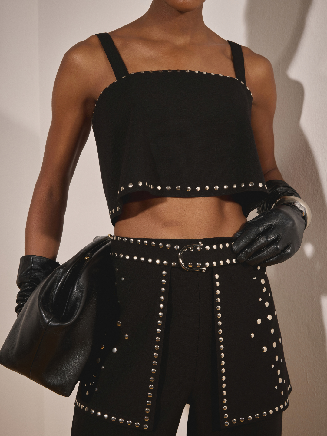 Embellished Tailored Cropped Top Lança Perfume