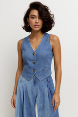 Denim Vest Sahoco