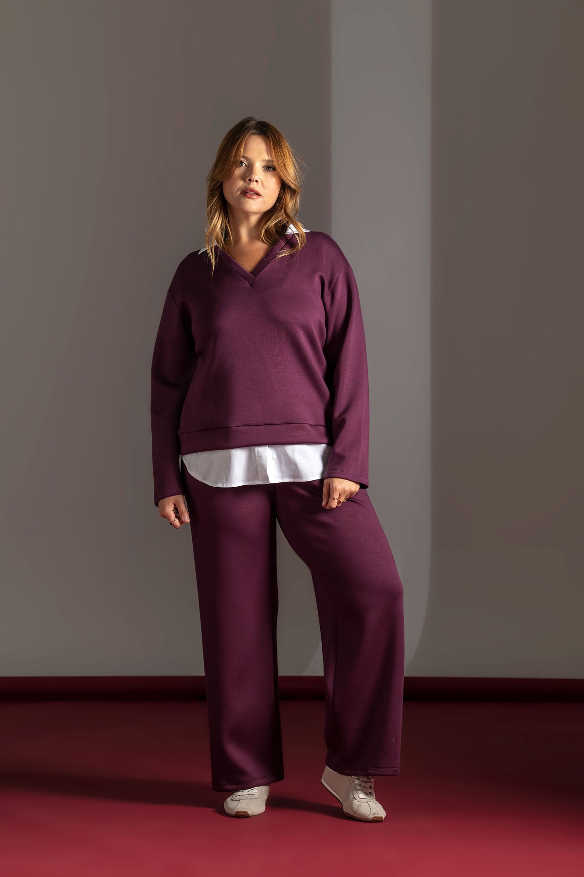 Camisola de mulher com detalhe de camisa Quattro Venti