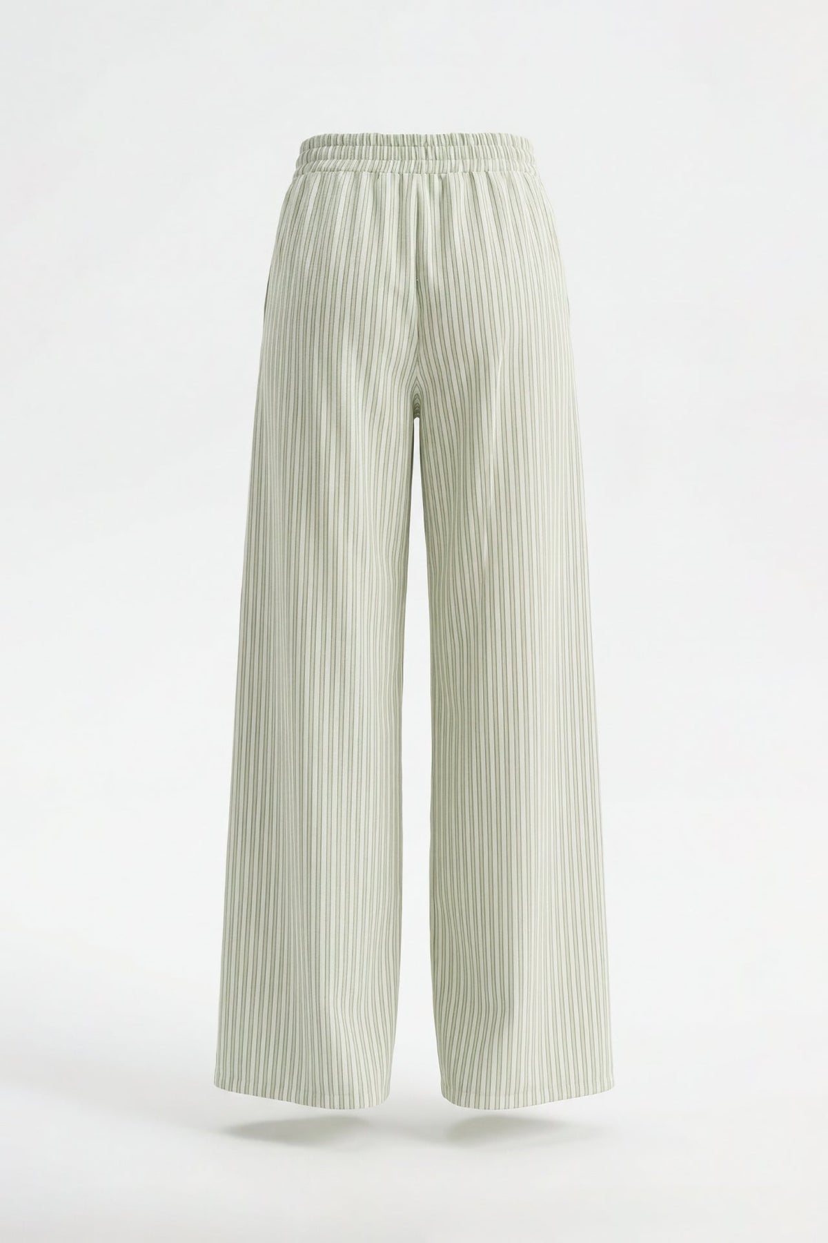 Sage Wide-Leg Striped Trousers Sahoco