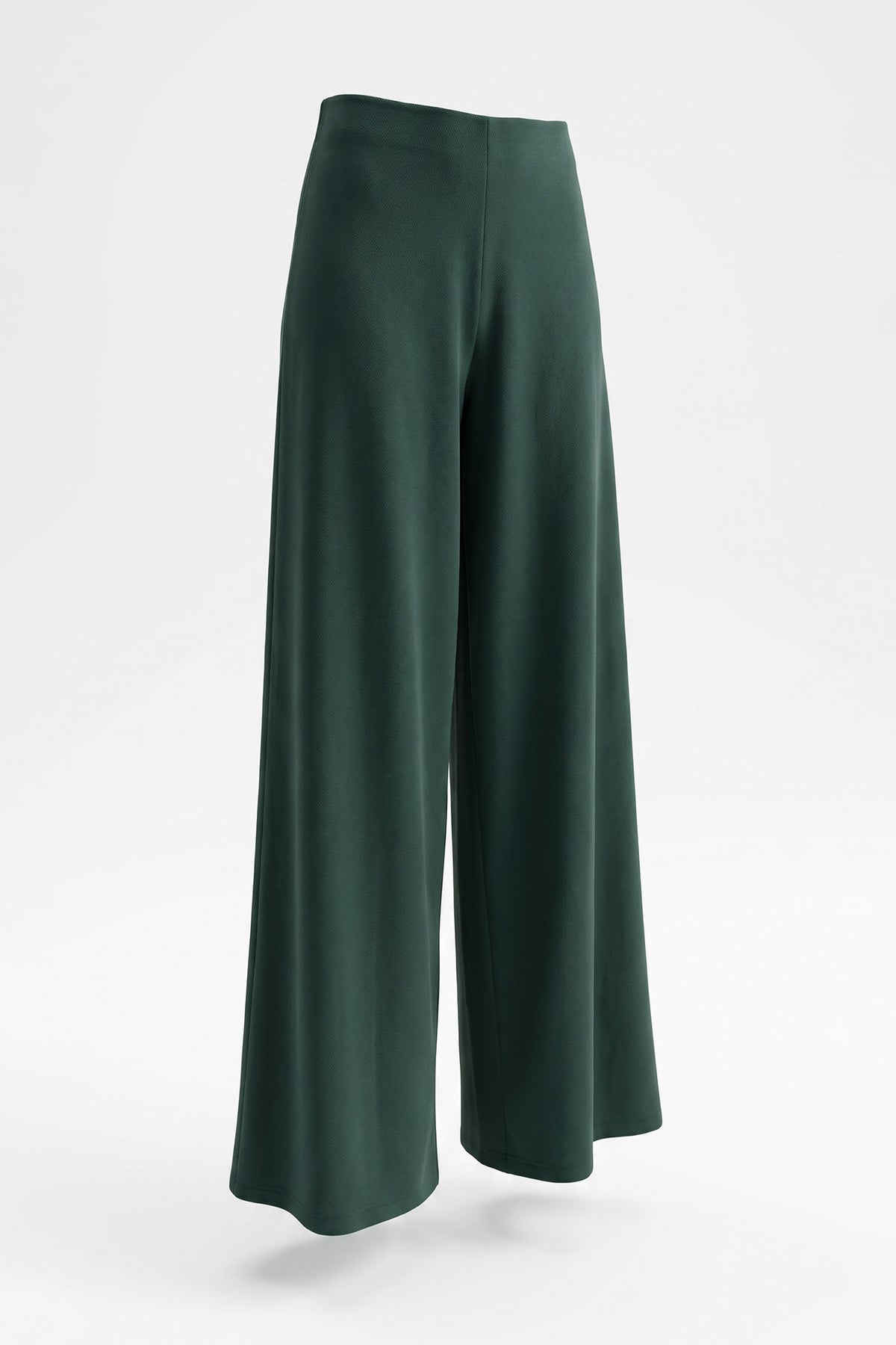 Green Aura Knit Wide-Leg Trousers Sahoco