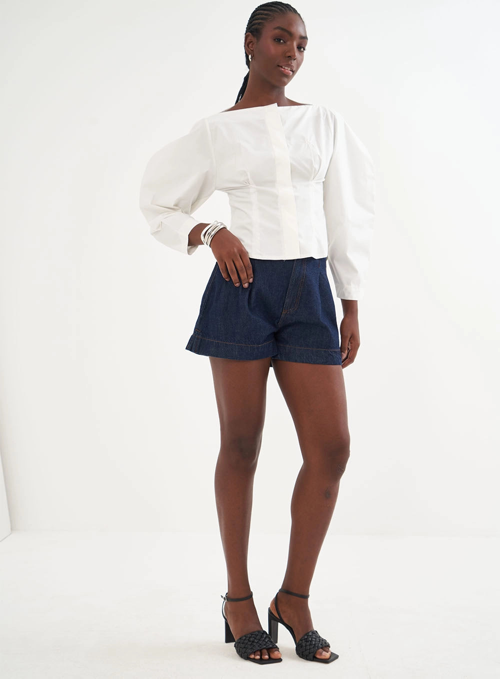 Puff Sleeve Tailored Shirt Colcci