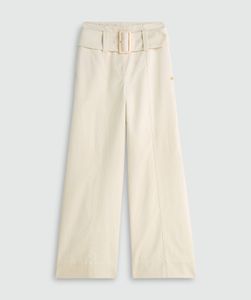 MAUREEN High-Waisted Wide-Leg Jeans - Ecru JOSH V