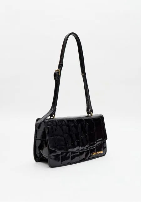 Black Croco Leather Shoulder Bag lança Perfume