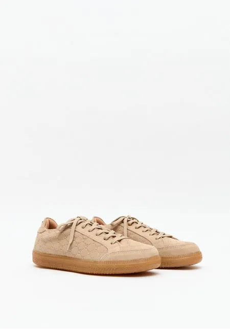 Leather Monogram Casual Sneakers Lança Perfume