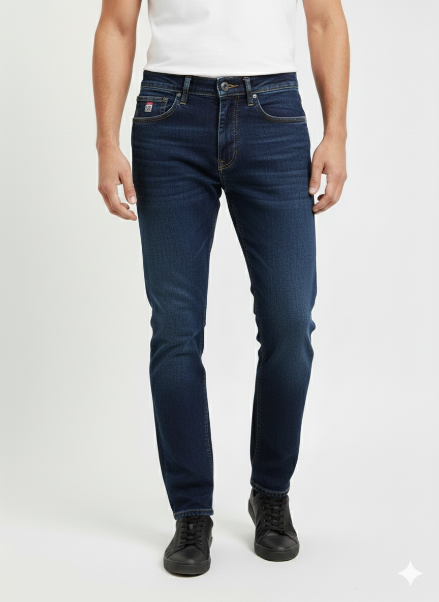 Mid Blue Relaxed Tapered Fit Denim Jeans U.S. Polo Assn.