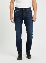 Mid Blue Relaxed Tapered Fit Denim Jeans U.S. Polo Assn.