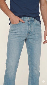 Bleach Blue Denim Tapered Fit Stretch Jeans U.S. Polo Assn.