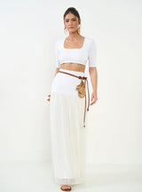 Joana Tulle Maxi Skirt Colcci