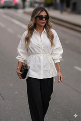Shirt 100% Cotton with Tie Belt Sahoco