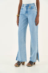 Juliette Raw Hem Wide-Leg Jeans Colcci
