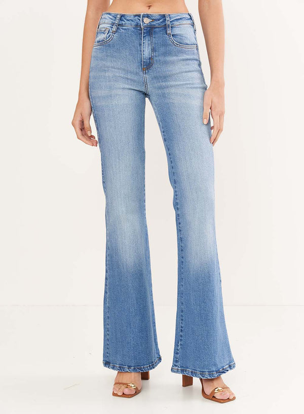 New York Flare Faded Jeans Colcci