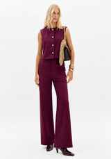 Mid-Rise Heavy Knit Wide-Leg Trousers Lança Perfume