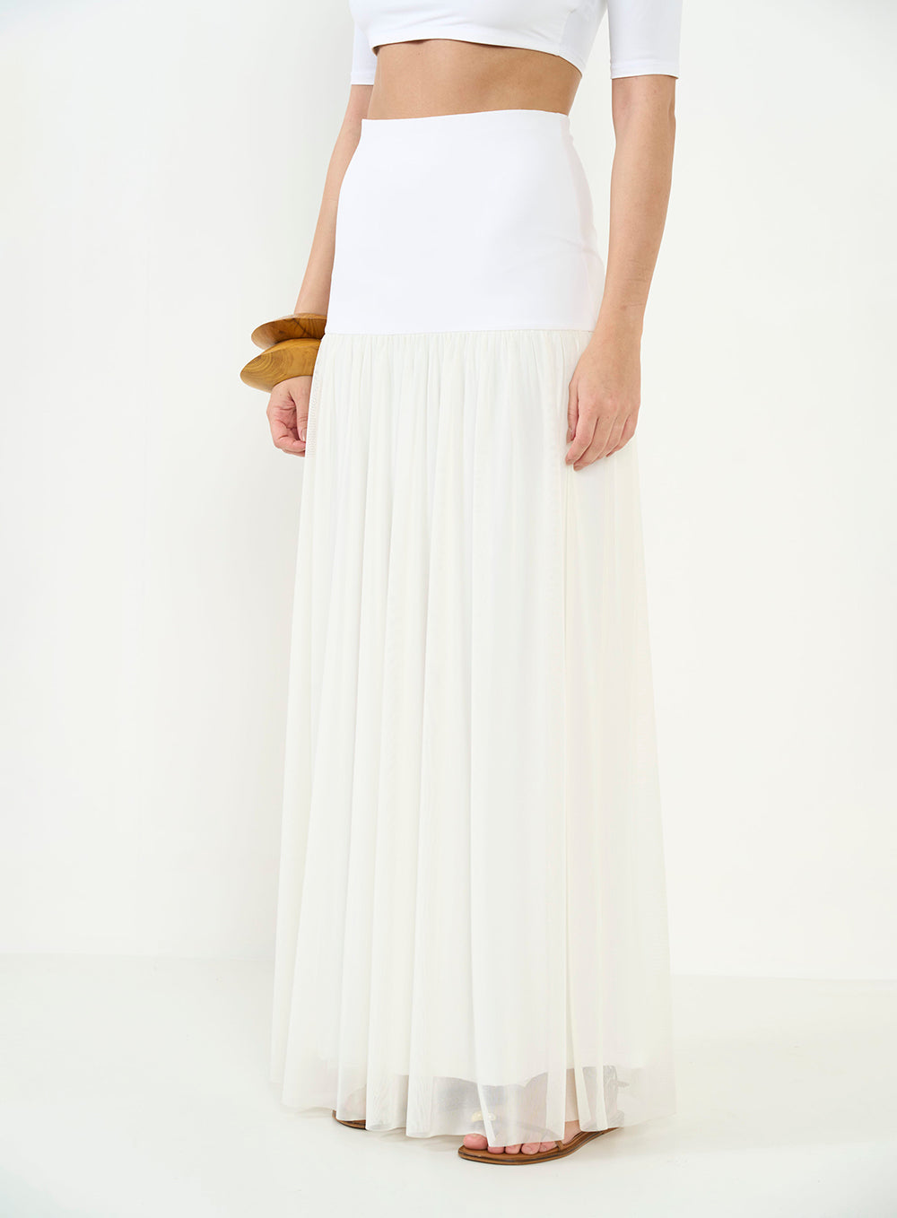 Joana Tulle Maxi Skirt Colcci