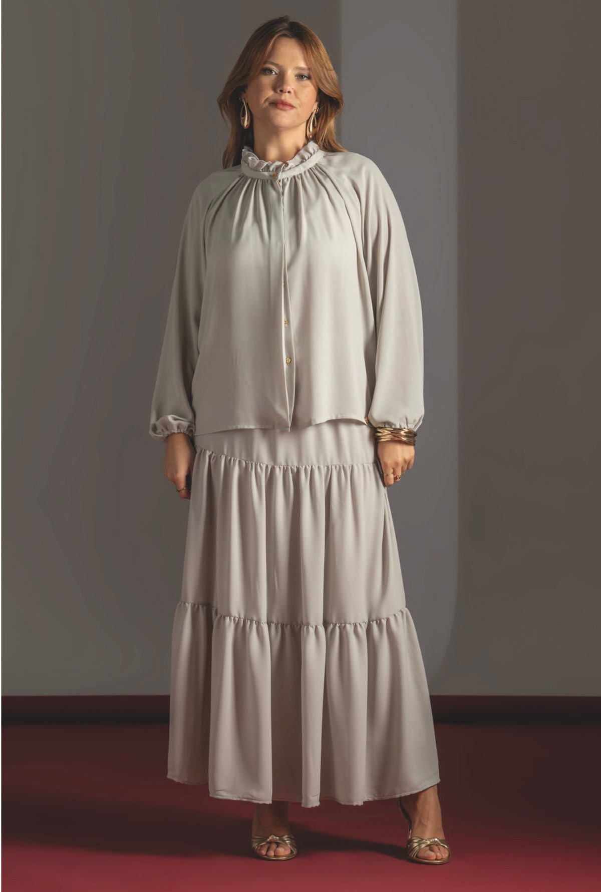 Essential Denim Midaxi Skirt Quattro Venti