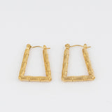 Golden Reed Hoop Earrings Jetlag