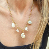Beige Snail Charm Necklace – Charms Collection Jetlag
