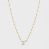 Minimalist Crystal Drop Necklace Jetlag