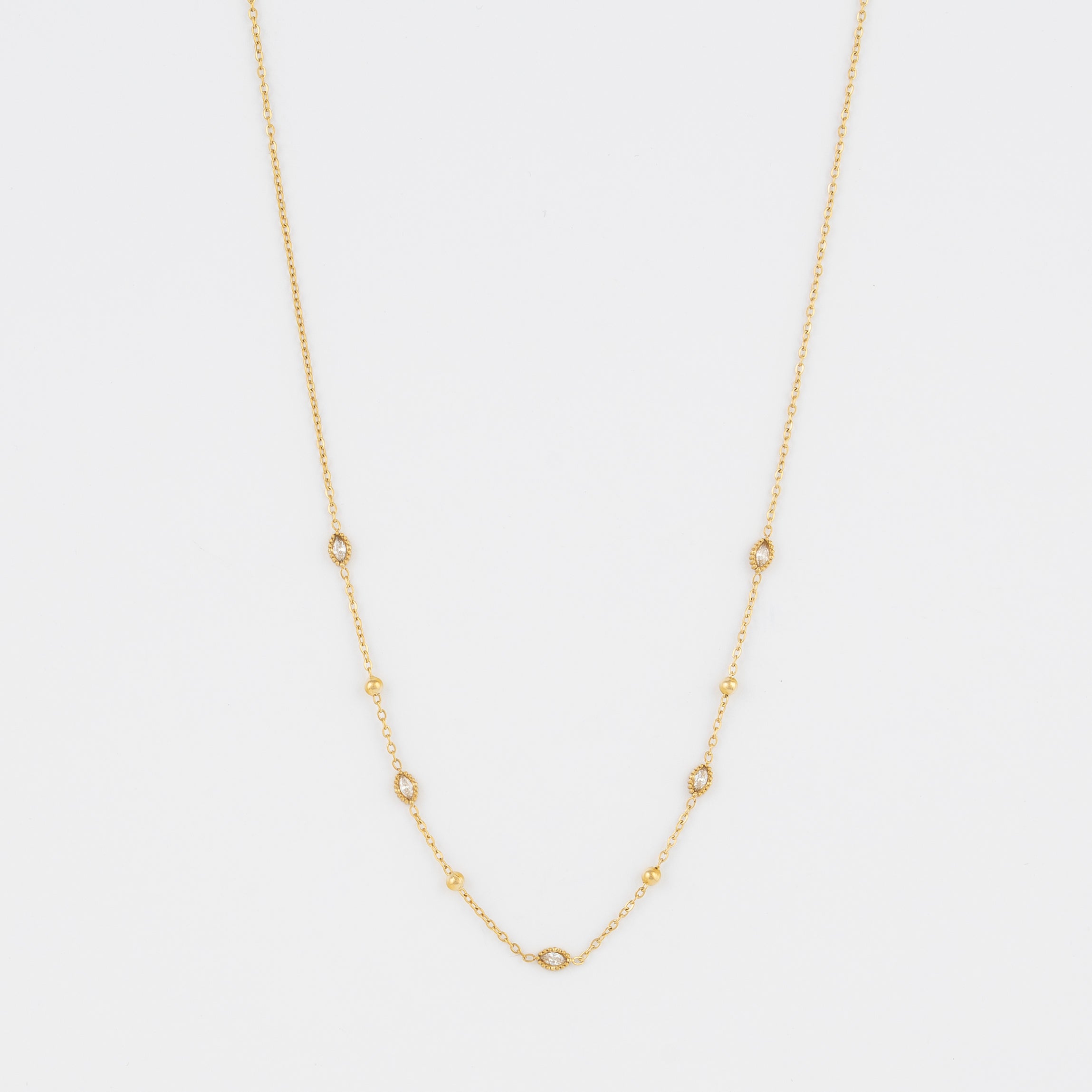 Minimalist Crystal Pendant Necklace Jetlag