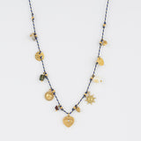 Delicate Rope Chain Heart & Charms Necklace Jetlag