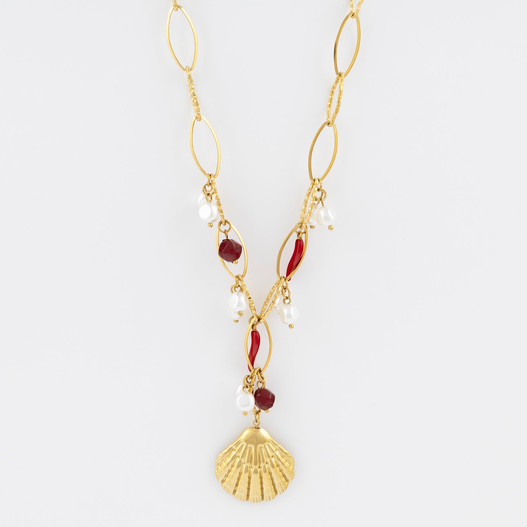 Shell Pendant Charm Necklace Jetlag