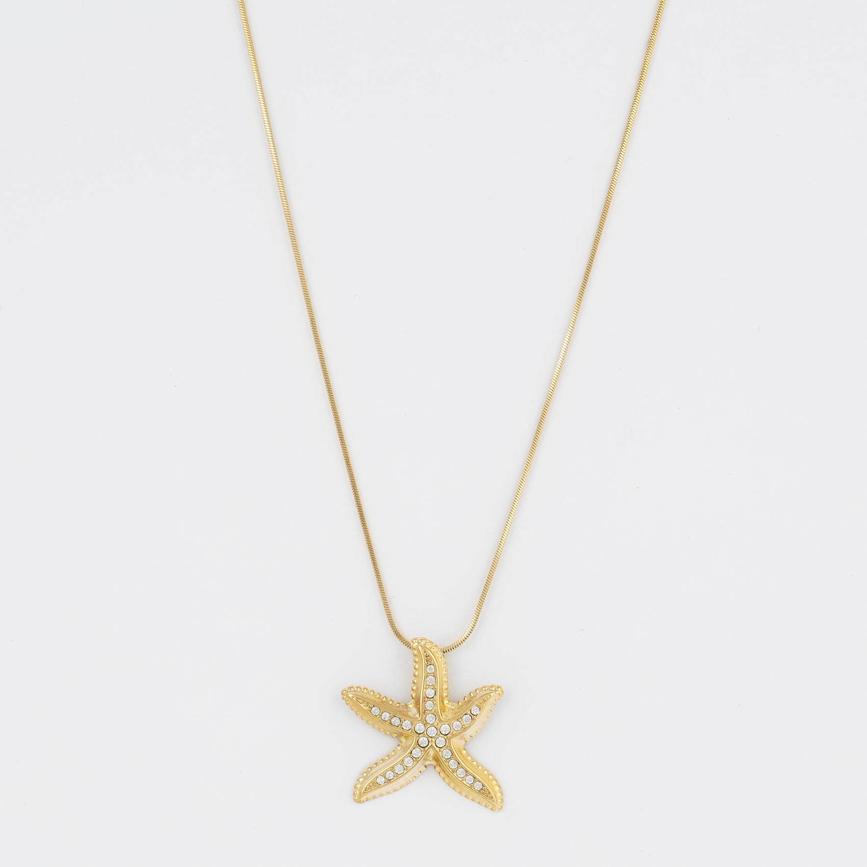 Starfish Necklace with Crystals Jetlag