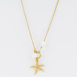 Fine Starfish and Pearl Necklace Jetlag