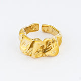 Gold-Tone Draped Statement Ring Jetlag