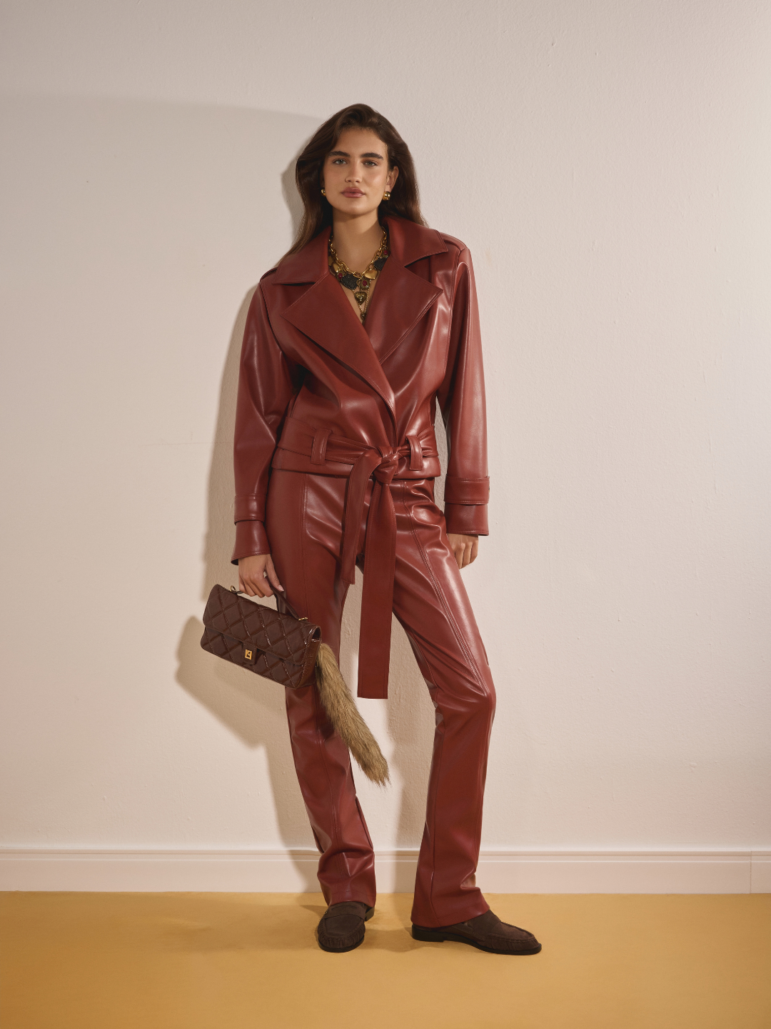PU Leather Perfecto Jacket Lança Perfume