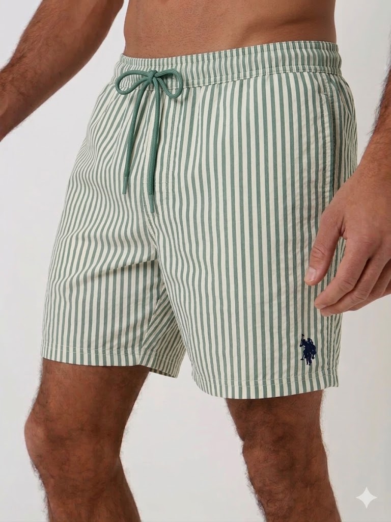 Stripe Seersucker Swim Shorts U.S. Polo Assn.