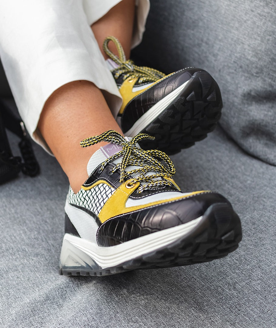 Black and Yellow Sneakers MLV