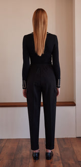 Twill Cargo Trousers with Side Pockets Arggido