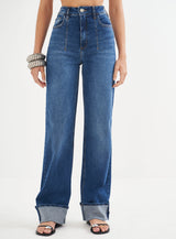 Berlim Folded-Hem Wide Leg Colcci