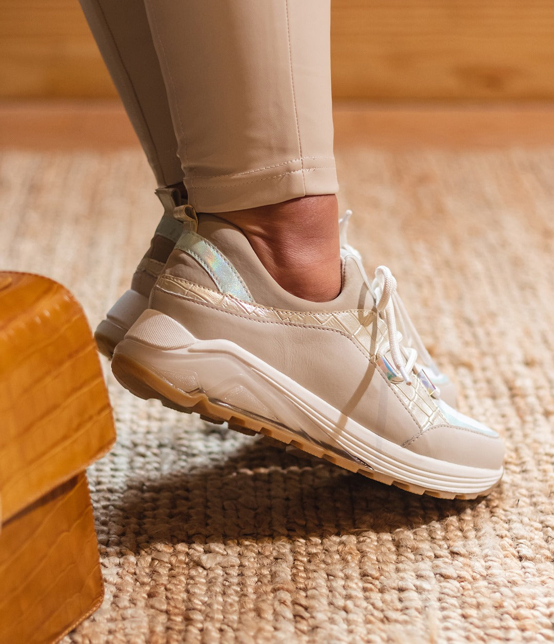 Angela Light Beige Casual Sneakers MLV