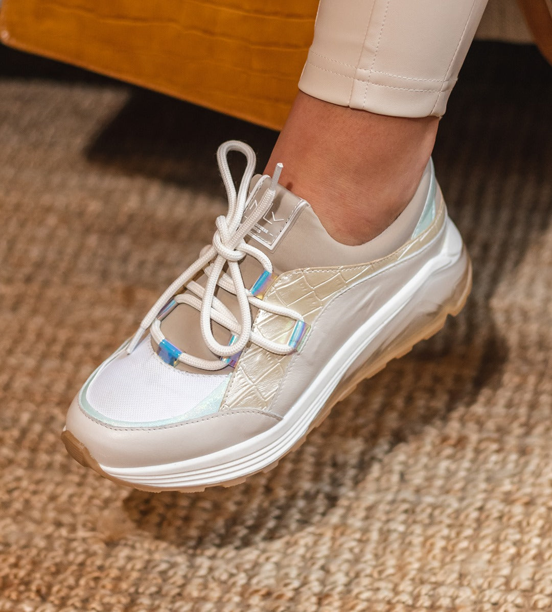 Angela Light Beige Casual Sneakers MLV
