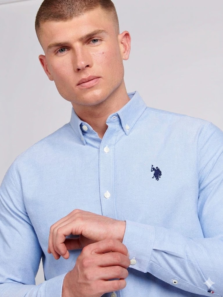 Men's 100% Cotton Peached Oxford Shirt U.S. Polo Assn.