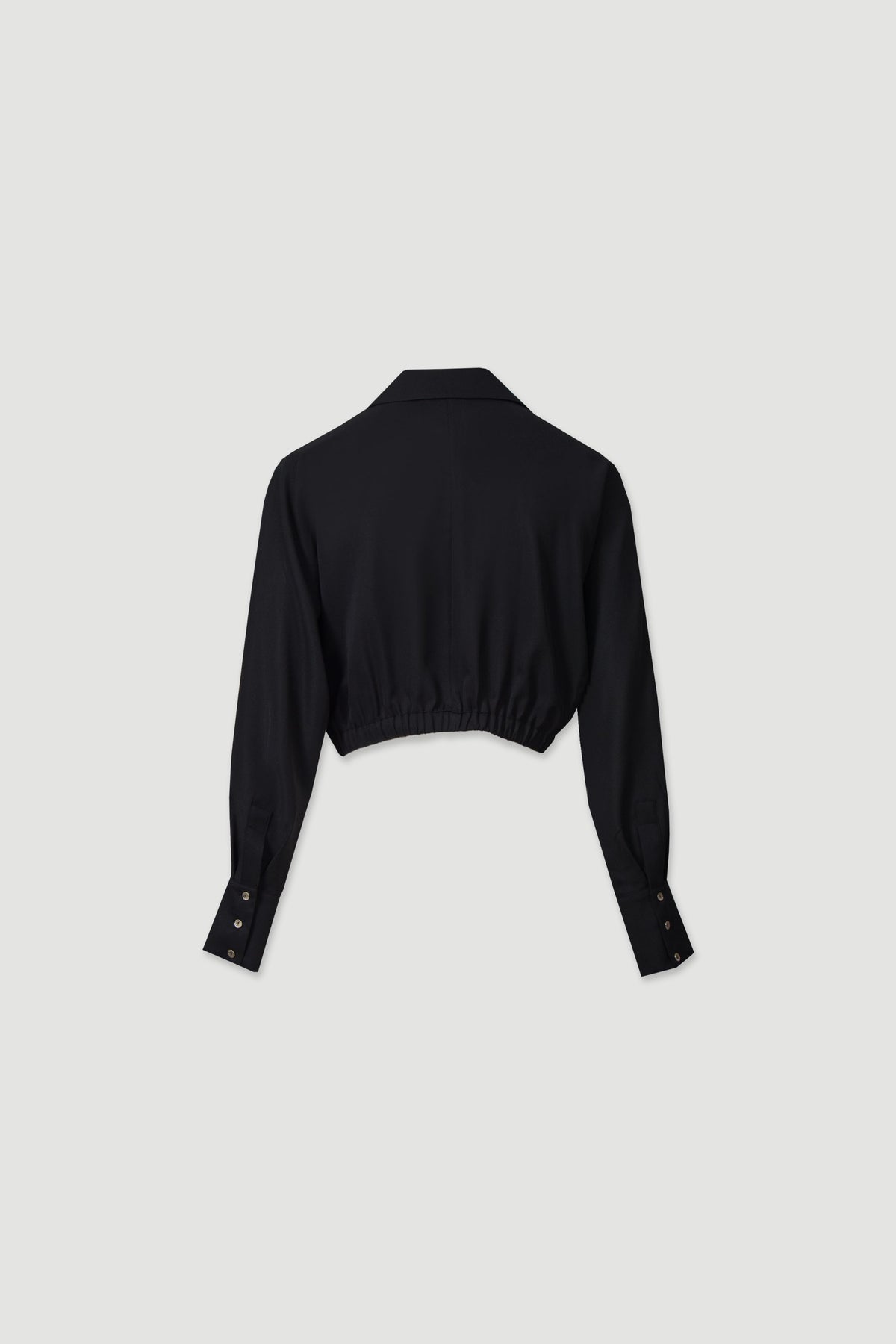Blusa Cortada com Bainha Elástica Ferrache