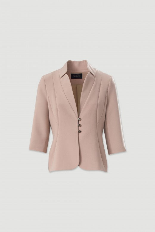 Blazer estruturado cintado Ferrache
