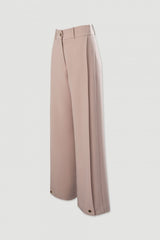 Calça wide leg com prega Ferrache