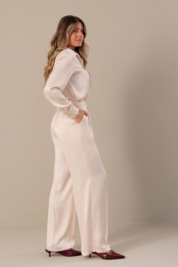 Textured Satin Trousers Ferrache